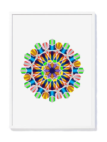 Fine art print made in England by David David, a fashion accessories brand and print studio based in London, specialising in bold geometric print