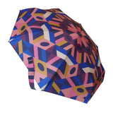 Compact umbrella by David David, a fashion accessories brand and print studio based in London England, specialising in bold geometric print