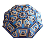 Compact umbrella by David David, a fashion accessories brand and print studio based in London England, specialising in bold geometric print