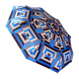 Compact umbrella by David David, a fashion accessories brand and print studio based in London England, specialising in bold geometric print