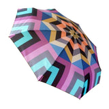 Compact umbrella by David David, a fashion accessories brand and print studio based in London England, specialising in bold geometric print