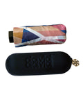 Compact umbrella by David David, a fashion accessories brand and print studio based in London England, specialising in bold geometric print