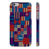 Bold and colourful geometric print phone case from London fine art based brand, David David.  Available for iPhone 6, 6S, 7, 7 Plus, 8, 8 Plus and Samsung Galaxy 6, 6 Edge, 7 and 7 Edge. 