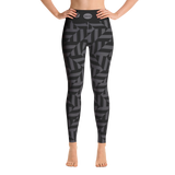 Yoga leggings, Chevron Monochrome