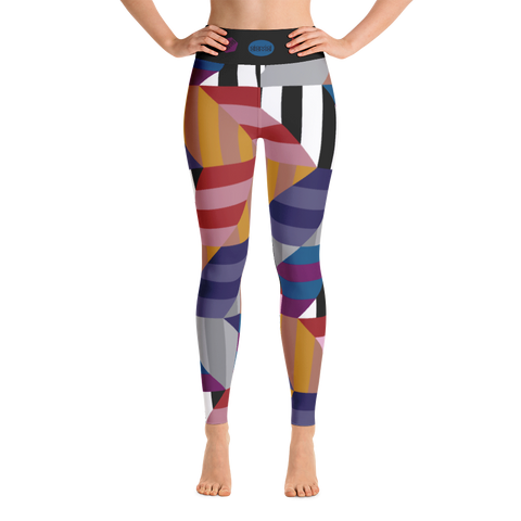 Yoga leggings, Chevron Jewel