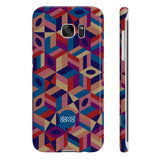 Bold and colourful geometric print phone case from London fine art based brand, David David.  Available for iPhone 6, 6S, 7, 7 Plus, 8, 8 Plus and Samsung Galaxy 6, 6 Edge, 7 and 7 Edge. 