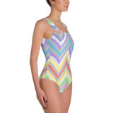 One-piece swimsuit, Pastel Steps